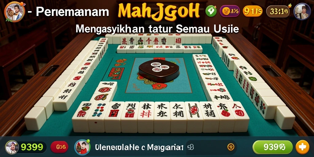 Screenshot utama 9399 menampilkan gameplay Mahjong yang seru dan interaktif.