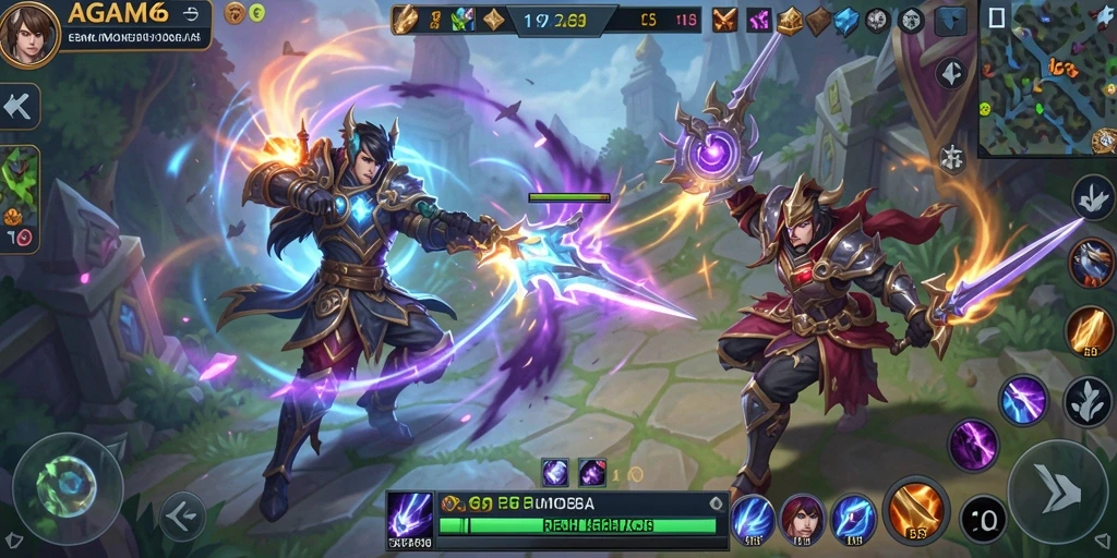 Screenshot gameplay AGAM66 menunjukkan aksi pertempuran yang seru.