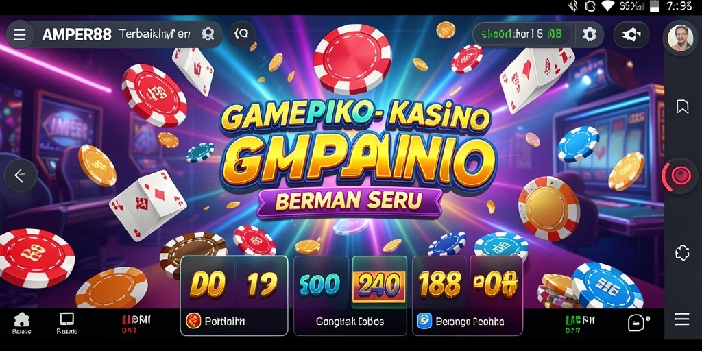 Tampilan gameplay Kasino yang menarik dan menegangkan.
