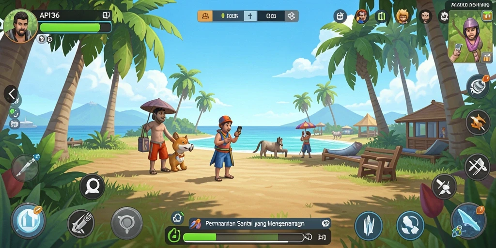 Screenshot API36 menampilkan gameplay yang ceria dan menawan.
