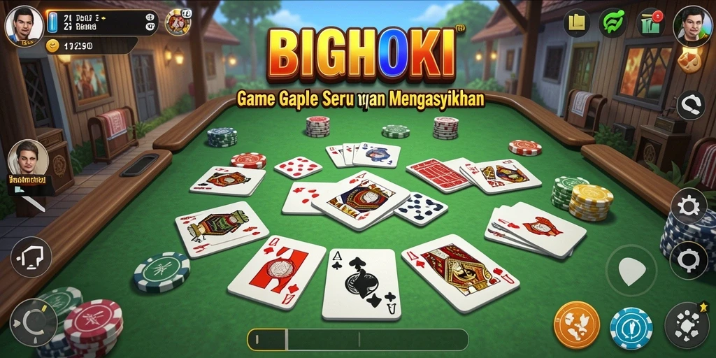 Gameplay seru BIGHOKI dengan teman-teman di Gaple.