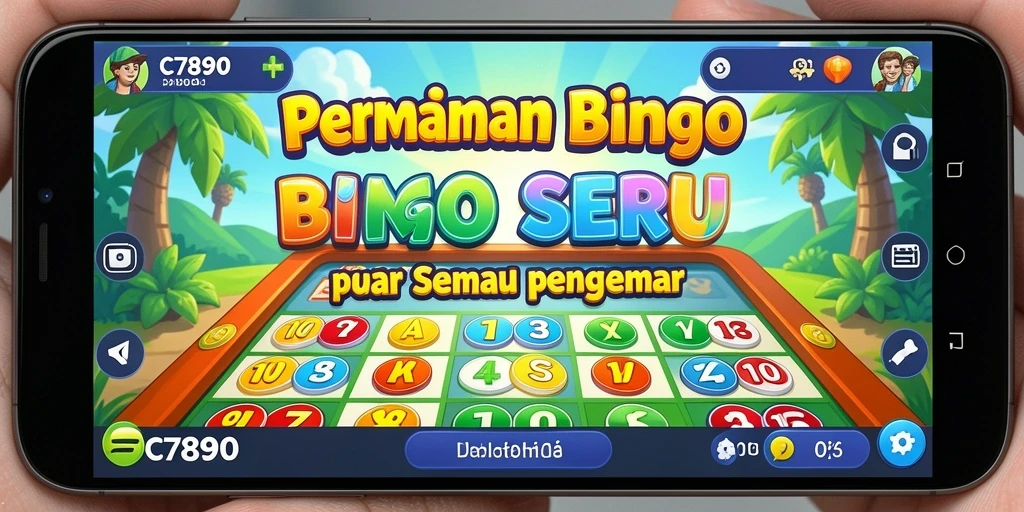 Tampilan utama gameplay C7890 yang menampilkan keseruan bermain Bingo.