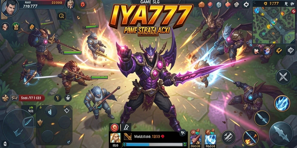 Tangkapan layar dari gameplay IYA777 menampilkan pertempuran dinamis dan pembangunan kota.