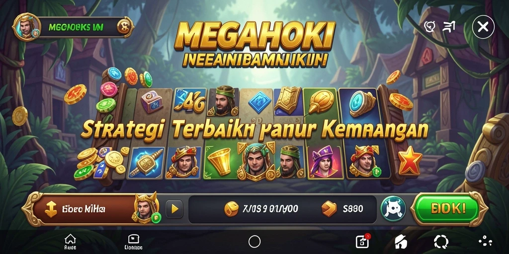 Tangkapan layar dari gameplay strategis MEGAHOKI yang menegangkan.