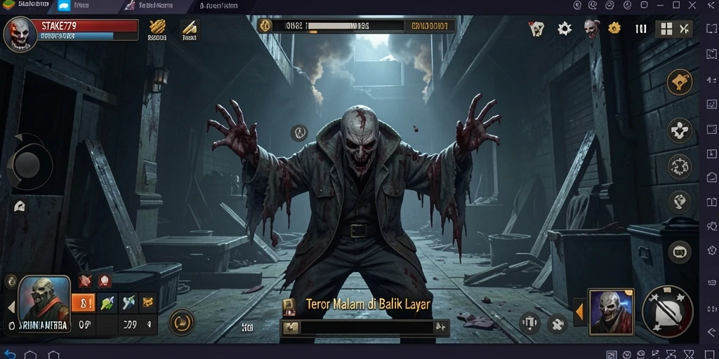Tampilan gameplay STAKE779 yang mengerikan dan mendebarkan.