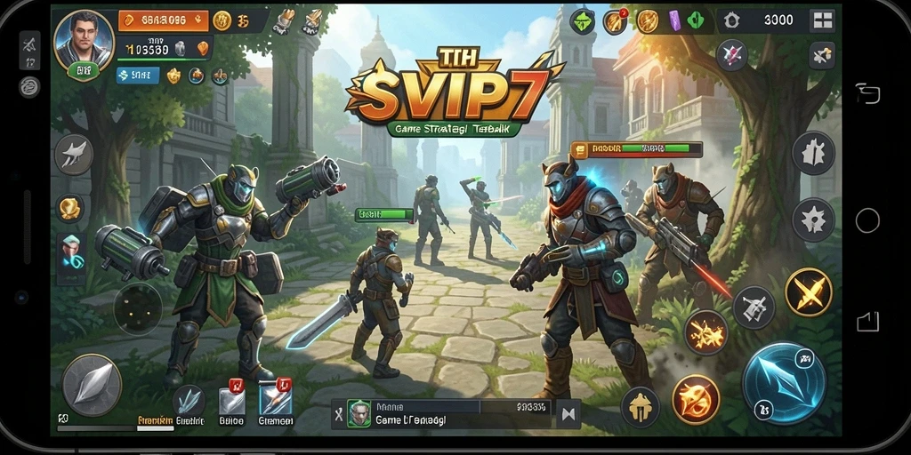 Tampilan gameplay SVIP7 dengan pertempuran strategis yang seru.