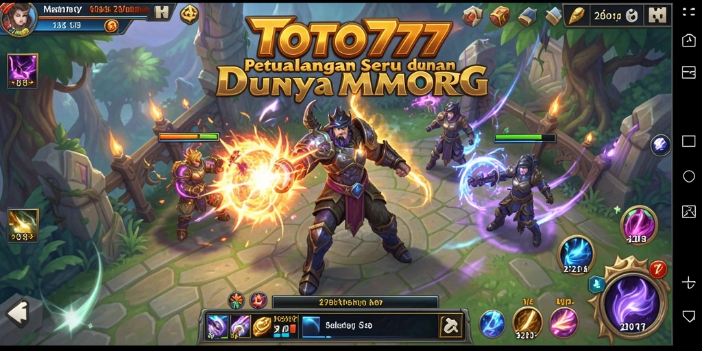 Tangkapan layar gameplay TOTO777 yang menampilkan pertarungan epik.