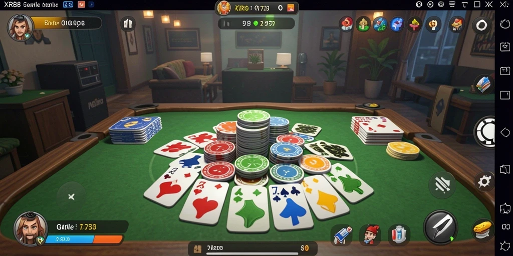 Tampilan gameplay XR88 yang seru dan interaktif dalam permainan Gaple.