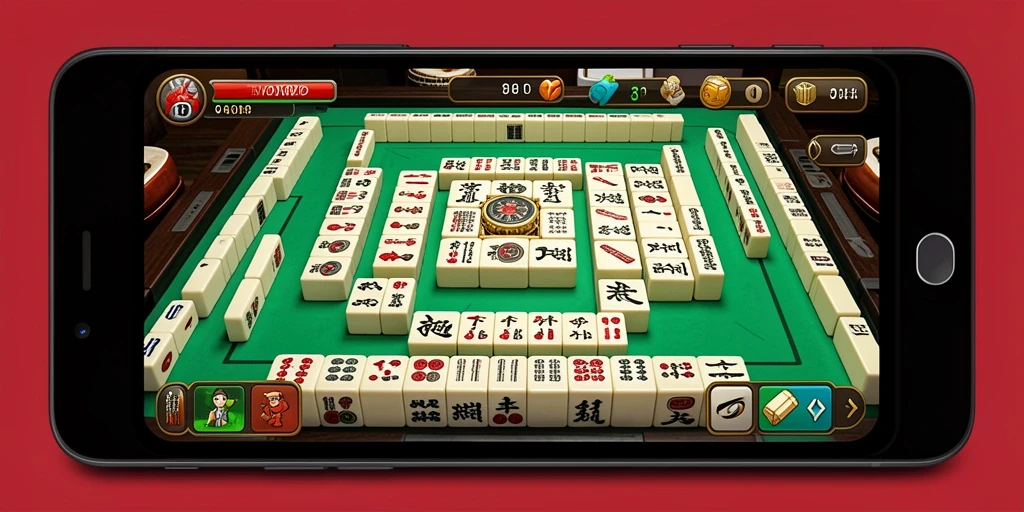 Tampilan gameplay seru ZAVONZO saat bermain Mahjong.